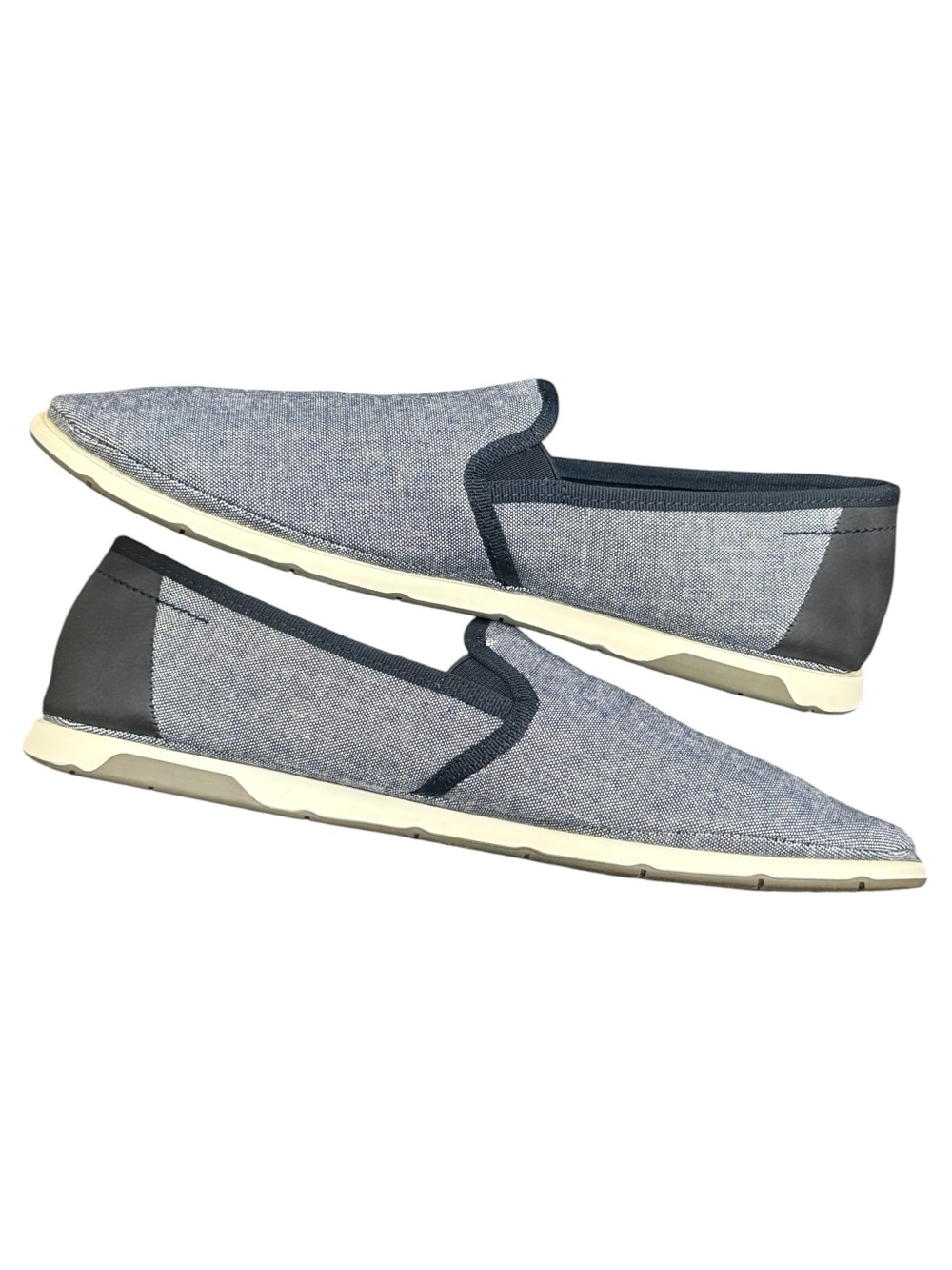 ALDO - NAVY BLUE DENIM “GWIEWEN” SLIP ON LOAFERS - Picture 5 of 11